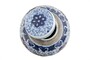 Casa Padrino Luxus Vase  30 x H. 23 cm - Bauchiges Vorratsgef�� aus Porzellan - Luxus Deko Accessoires
