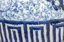 Casa Padrino Luxus Vase  30 x H. 23 cm - Bauchiges Vorratsgef�� aus Porzellan - Luxus Deko Accessoires