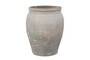 Casa Padrino Luxus Vase 48 x 48 x H. 61 cm - Gro�e Terrakotta Vase im rustikalen Antik-Look - Luxus Deko Accessoires