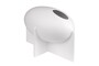 Casa Padrino Luxus Vase Antikwei� 30 x 18 x H. 21 cm - Breite Steingut Vase der OVO Serie mit Old White Glasur - Luxus Deko Accessoires