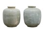 Casa Padrino Luxus Vase Blau  24 x H. 30 cm - Bauchige Deko Vase aus Keramik in Blau - Luxus Deko Accessoires