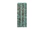 Casa Padrino Luxus Vase Blau 21 x 21 x H. 53 cm - Schlanke hohe Steingut Vase im Rustic Blue Finish - Luxus Deko Accessoires