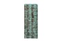 Casa Padrino Luxus Vase Blau 21 x 21 x H. 53 cm - Schlanke hohe Steingut Vase im Rustic Blue Finish - Luxus Deko Accessoires