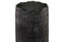 Casa Padrino Luxus Vase Grau  26,5 x H. 53 cm - Hohe Deko Vase aus massivem Farbglas in dunklem Grau - Luxus Deko Accessoires