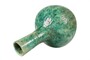 Casa Padrino Luxus Vase Gr�n  21 x H. 32 cm - Schlanke Deko Vase aus Steingut in Gr�n - Luxus Deko Accessoires