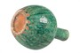 Casa Padrino Luxus Vase Gr�n  21 x H. 32 cm - Schlanke Deko Vase aus Steingut in Gr�n - Luxus Deko Accessoires