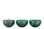 Casa Padrino Luxus Vase Gr�n  28 x H. 19 cm - Breite Steingut Vase Otis S - Luxus Deko Accessoires