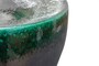 Casa Padrino Luxus Vase Gr�n  33 x H. 25,5 cm - Breite Deko Vase aus Steingut in sattem Gr�n - Luxus Deko Accessoires