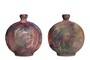 Casa Padrino Luxus Vase Kupferfarben 21 x 13 x H. 24 cm - Raku Vase aus Steingut mit matter Kupferglasur - Luxus Deko Accessoires