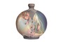 Casa Padrino Luxus Vase Kupferfarben 21 x 13 x H. 24 cm - Steingut Vase im Raku Stil mit Copper Matt Glasur - Luxus Deko Accessoires