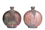 Casa Padrino Luxus Vase Kupferfarben 21 x 13 x H. 24 cm - Steingut Vase im Raku Stil mit Copper Matt Glasur - Luxus Deko Accessoires