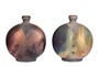 Casa Padrino Luxus Vase Kupferfarben 21 x 13 x H. 24 cm - Steingut Vase im Raku Stil mit Copper Matt Glasur - Luxus Deko Accessoires