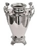 Casa Padrino Luxus Vase Mod 2 Engel Silber 28 cm - 28 cm - H. 39 cm - Hotel Dekoration - Luxus Blumengef�ss 