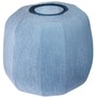 Casa Padrino Luxus Deko Glas Vase Blau  33 x H. 32 cm - Mundgeblasene Blumenvase - Luxus Deko Accessoires