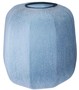 Casa Padrino Luxus Deko Glas Vase Blau  33 x H. 32 cm - Mundgeblasene Blumenvase - Luxus Deko Accessoires