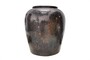 Casa Padrino Luxus Vase Schwarz  65-70 x H. 75-80 cm - Riesige schwarze Bodenvase im Antik-Look - Luxus Deko Accessoires