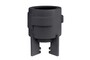 Casa Padrino Luxus Vase Schwarz 22 x 22 x H. 29 cm - Deko Vase aus Steingut mit Black Diamond Glasur - Luxus Deko Accessoires