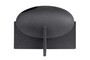 Casa Padrino Luxus Vase Schwarz 30 x 18 x H. 21 cm - Breite Steingut Vase der OVO Serie mit Black Diamond Glasur - Luxus Deko Accessoires