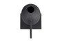 Casa Padrino Luxus Vase Schwarz 30 x 18 x H. 21 cm - Breite Steingut Vase der OVO Serie mit Black Diamond Glasur - Luxus Deko Accessoires