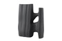 Casa Padrino Luxus Vase Schwarz 32 x 15 x H. 41 cm - Keramik Vase der Linked Serie mit strukturierter Oberfl�che - Luxus Deko Accessoires