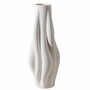 Casa Padrino Luxus Vase Wei� H. 75 cm - Keramik Blumenvase - Deko Accessoires