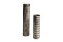 Casa Padrino Luxus Vasen 2er Set Schwarz / Wei� - 2 ovale Vasen aus feinem Porzellan in Schwarz-Wei� - Luxus Deko Accessoires