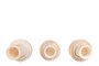 Casa Padrino Luxus Vasen 3er Set  13 x H. 20 / 25 / 31 cm - Drei Vasen aus hochwertigem mattem Onyx - Luxus Deko Accessoires
