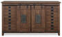Casa Padrino Luxus Vintage Stil Sideboard mit 2 Schiebet�ren und 16 Schubladen Dunkelbraun 168 x 43 x H. 94 cm - Massivholz Schrank - Vintage Stil M�bel - Luxus M�bel - Massivholz M�bel