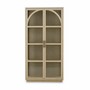 Casa Padrino Luxus Vitrine Beige / Bronze 118 x 44,5 x H. 210 cm - Luxus Interior