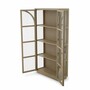 Casa Padrino Luxus Vitrine Beige / Bronze 118 x 44,5 x H. 210 cm - Luxus Interior