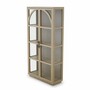 Casa Padrino Luxus Vitrine Beige / Bronze 118 x 44,5 x H. 210 cm - Luxus Interior