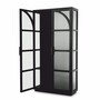Casa Padrino Luxus Vitrine Schwarz / Bronze 118 x 44,5 x H. 210 cm - Luxus Interior