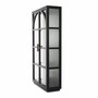 Casa Padrino Luxus Vitrine Schwarz / Bronze 118 x 44,5 x H. 210 cm - Luxus Interior