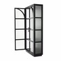 Casa Padrino Luxus Vitrine Schwarz / Bronze 118 x 44,5 x H. 210 cm - Luxus Interior