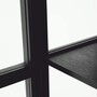 Casa Padrino Luxus Vitrine Schwarz / Bronze 118 x 44,5 x H. 210 cm - Luxus Interior