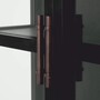 Casa Padrino Luxus Vitrine Schwarz / Bronze 118 x 44,5 x H. 210 cm - Luxus Interior