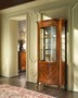 Casa Padrino Luxus Vitrinenschrank Braun 95 x 50 x H. 205 cm - Handgefertigtes Massivholz M�bel - Luxus Qualit�t