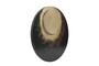 Casa Padrino Luxus Wanddekoration  81,5 cm - Rundes Wandrelief Alura aus Stahl mit Messing im Galaxy Finish - Luxus Deko Accessoires