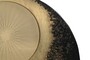 Casa Padrino Luxus Wanddekoration  81,5 cm - Rundes Wandrelief Alura aus Stahl mit Messing im Galaxy Finish - Luxus Deko Accessoires