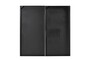 Casa Padrino Luxus Wanddekoration 102 x 5 x H. 101,5 cm - Zweiteiliges Wandrelief Fragment aus Stahl mit Messing im ge�tzten Antik-Messing Finish - Luxus Deko Accessoires