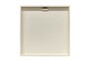 Casa Padrino Luxus Wanddekoration Braun / Schwarz 40 x 4 x H. 40 cm - Handgeflochtenes Wandrelief Lena aus Wasserhyazinthe mit Eichenfurnier Rahmen - Luxus Deko Accessoires