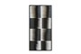 Casa Padrino Luxus Wanddekoration Braun / Wei� 60 x 4 x H. 120 cm - Gro�es handgeflochtenes Wandrelief Elin aus Wasserhyazinthe mit Sungkai Furnier Rahmen - Luxus Deko Accessoires
