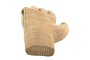 Casa Padrino Luxus Wanddekoration Naturfarben 204 x 78 x H. 105 cm - Gro�e Wanddeko H�nde aus geflochtenem Rattan - Luxus Deko Accessoires
