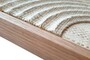 Casa Padrino Luxus Wanddekoration Naturfarben 75 x 4 x H. 122 cm - Wandrelief Elias aus Palmengeflecht mit Rahmen aus Eichenfurnier - Luxus Deko Accessoires