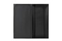 Casa Padrino Luxus Wanddekoration Silber 103,5 x 12,5 x H. 101,5 cm - Zweiteiliges Wandrelief Edge aus Stahl mit ge�tztem Antik-Nickel Finish - Luxus Deko Accessoires