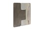 Casa Padrino Luxus Wanddekoration Silber 107,5 x 2,5 x H. 106,5 cm - Zweiteiliges Wandrelief Anchor aus Stahl mit ge�tztem Antik-Nickel und Silber Finish - Luxus Deko Accessoires