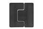 Casa Padrino Luxus Wanddekoration Silber 107,5 x 2,5 x H. 106,5 cm - Zweiteiliges Wandrelief Anchor aus Stahl mit ge�tztem Antik-Nickel und Silber Finish - Luxus Deko Accessoires