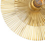 Casa Padrino Luxus Wandleuchte  36 cm - Runde Messing Wandlampe - Hotel & Restaurant Wandleuchte - Luxus Kollektion