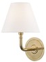 Casa Padrino Luxus Wandleuchte Antik Messing / Wei� 20,3 x 24,1 x H. 28,6 cm - Hotel & Restaurant Wandlampe