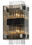 Casa Padrino Luxus Wandleuchte Silber / Dunkelbronze 20,3 x 14 x H. 35,6 cm - Hotel & Restaurant Wandlampe